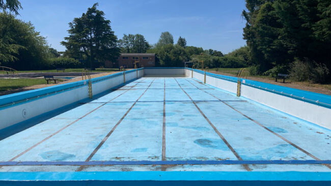Northcroft Lido Concrete repairs - Olton Structural Consulting, Bury St. Edmunds
